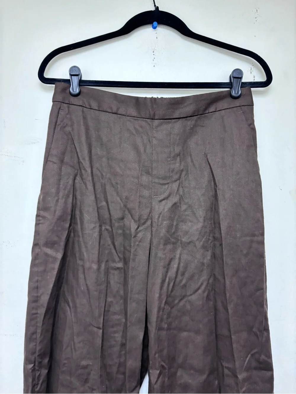 Banana Republic Hayden Wide Leg Linen Blend Pull On Pant